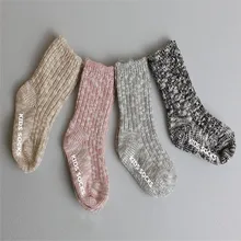 Теплые хлопковые носки хорошего качества милые однотонные носки для девочек meia infantil, хороший подарок, 30OT10