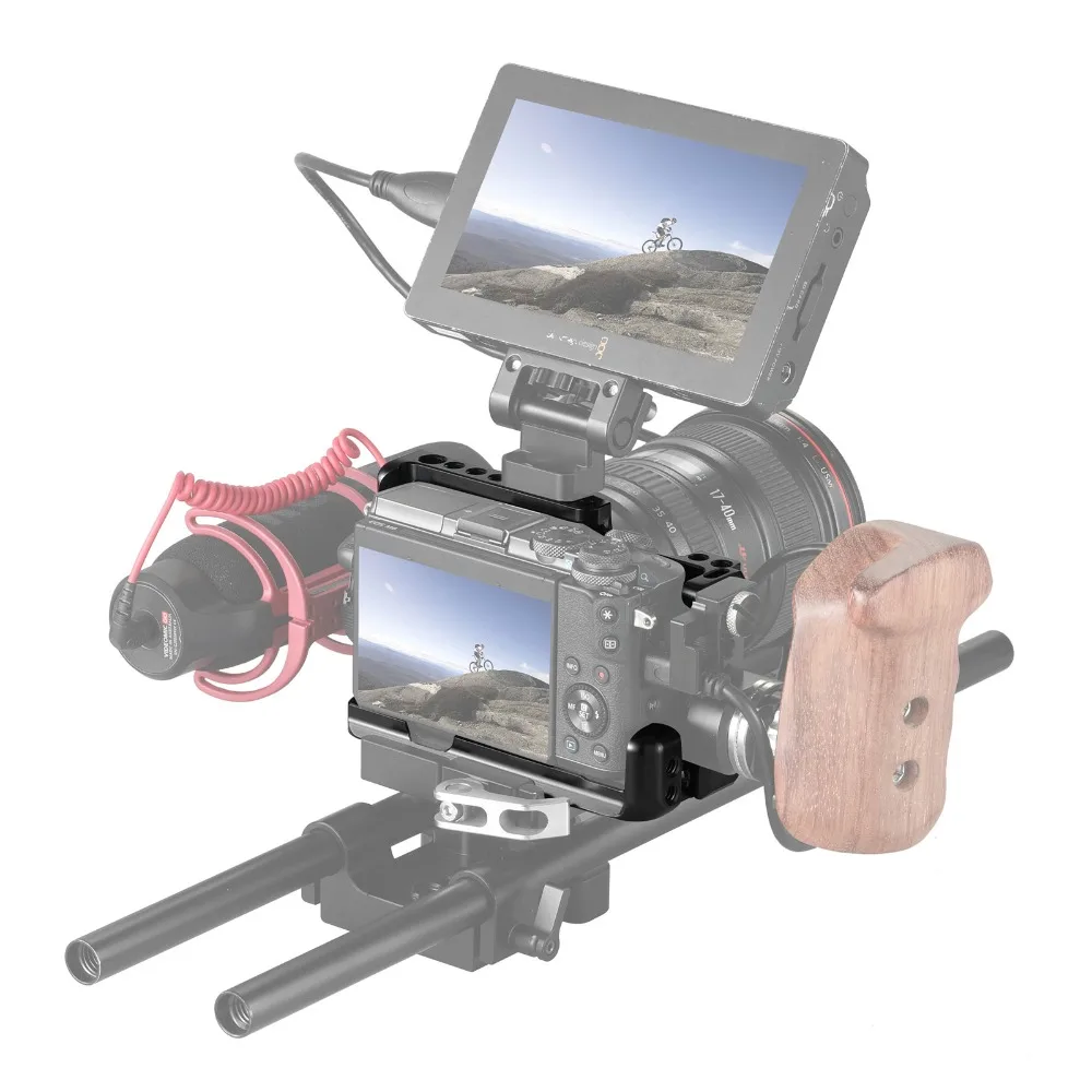 Клетка SmallRig для камеры DSLR Canon EOS M3 и M6 легкая с направляющей Nato крепление холодного