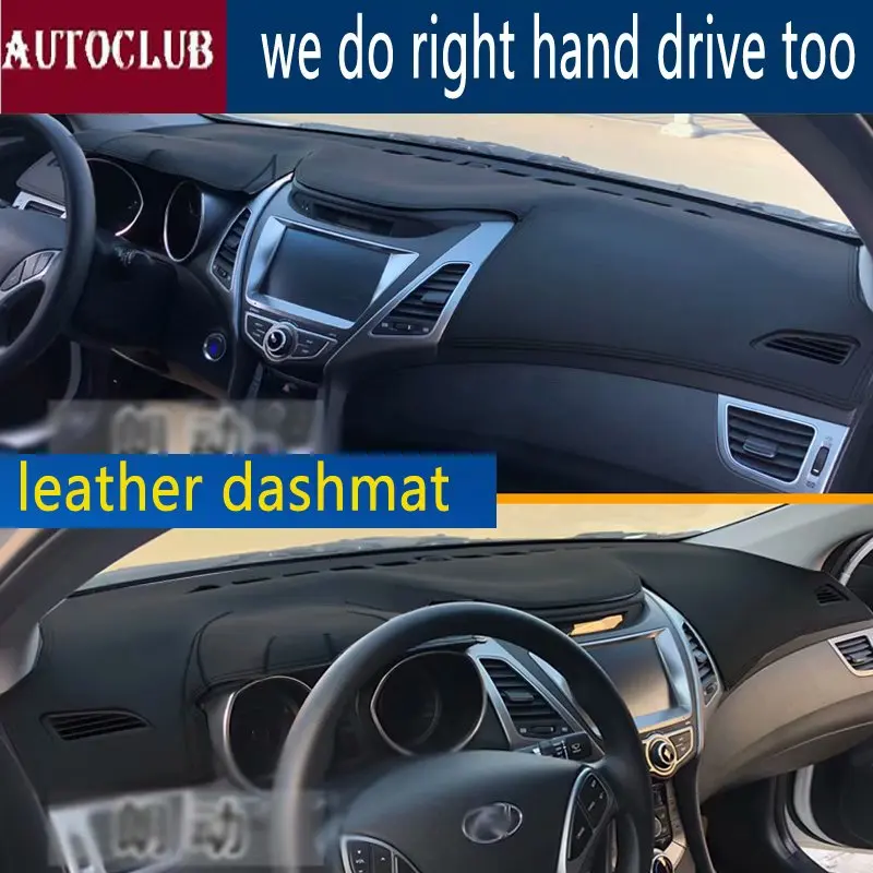 

For Hyundai Avante Elantra I35 2011 2012 2013 2014 2015 Leather Dashmat Dashboard Cover Car Dash Mat SunShade Carpet accessories