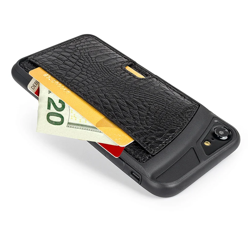 Luxury Crocodile Skin PU Leather Phone case For iPhone 6 6s Plus 7 7Plus Wallet Leather Cover Case For iPhone 6 S 7 Plus Case -3