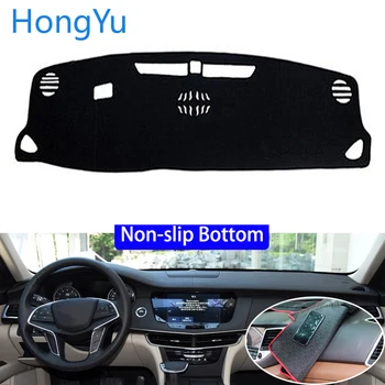 

For Cadillac CT6 2016 - 2019 Car Styling Non-Slip Bottom Covers Dashmat Dash Mat Sun Shade Dashboard Cover Capter