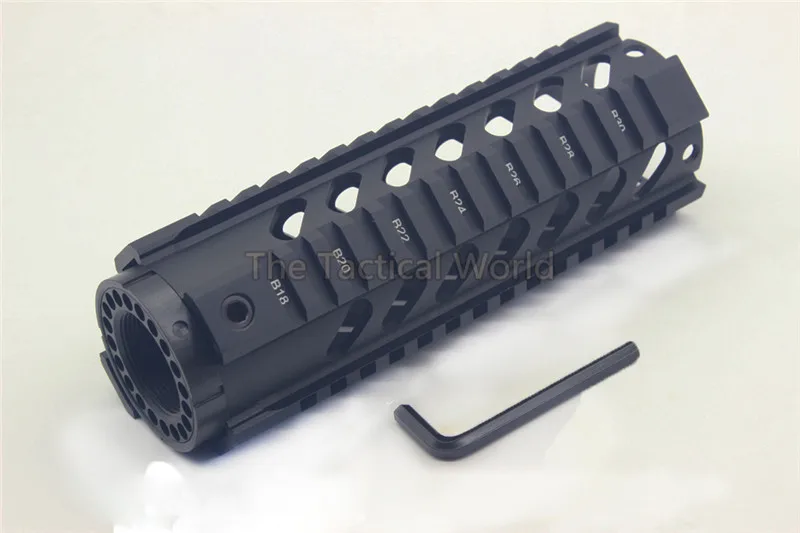 Tactical-7-inch-Length-Free-Float-Quad-Rail-Handguard-Rail-Picatinny-Tube-With-End-Cap