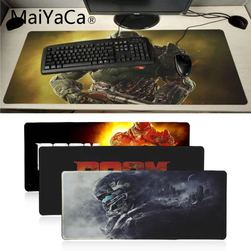 

MaiYaCa Top Quality Doom HZ Stalker Customized laptop Gaming mouse pad Anime Cartoon Print Large Size Game Mouse Pad