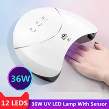Новинка 36 Вт УФ лампа Сушилка для ногтей светодиодный светильник для Гель-лак для ногтей отверждения лампы для маникюра гель сушилка лака машина для дизайна ногтей салонные инструменты