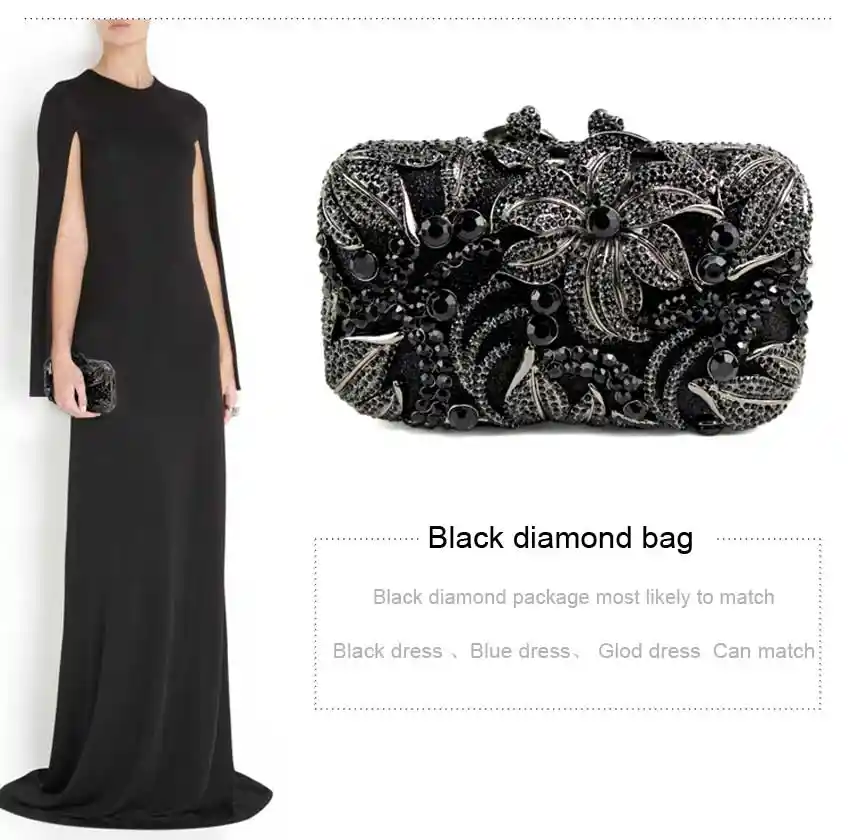 black formal clutch