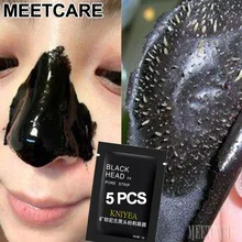 5 шт. черный маска для лица Уход за лицом для носа Acne глубокое удаление черных точек очиститель пор Маска очистки угрей полосы maquiagem