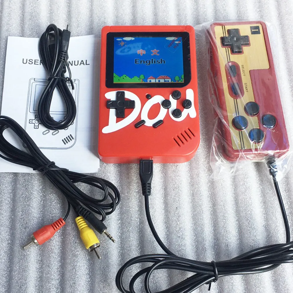 

KOBWA Retro Handheld Game Console Mini Classic Game Player TV Video Game Console Built-in 300 Games With a Gamepad Gift Box