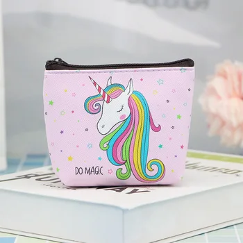 

New Girl Wallet Cartoon Unicorn Coin Purse Women Mini Money Bag Children Kids Purses Zipper Pouch Porte Monnaie Licorne K013