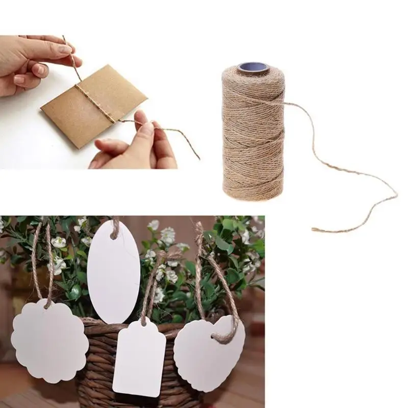 

DIY Handmade Woven Hemp Rope Photo Wall String Packing Craft Party Decor