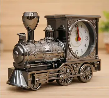 

Antique locomotive alarm clock fashion household alarm clock creative cartoon alarm clock student gifts