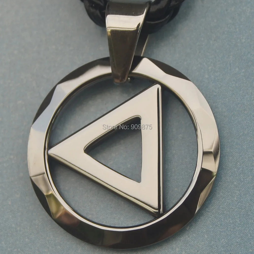 

men jewelry round facet hi-tech scratch proof tungsten necklaces & pendants