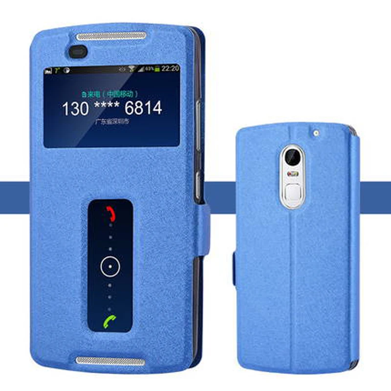 

for Lenovo Lemon X3 X 3 Case Cover Original Stand Flip View Window Phone Case for Lenovo Vibe X3 Shockproof Protective Shell