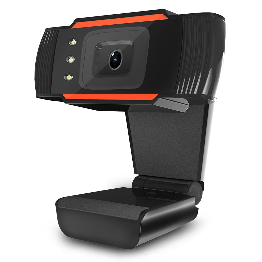 Веб-камера DeepFox USB 0.3MP веб-камера с поворотом на 360 градусов с микрофоном, веб-камера для скайпа, компьютера, ноутбука, ПК