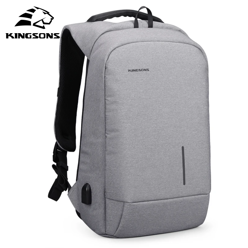 Kingsons Mochila de colegio para hombres con cargador USB, mochila de escuela, mochila de computador portátil para hombres Kingsons Mochila de colegio para hombres con cargador USB, mochila de escuela, mochila de computador portátil para hombres
