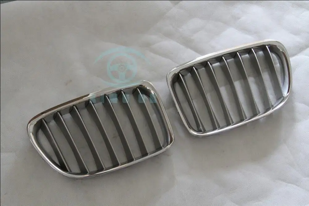 

For BMW X1 E84 2010-2015 NEW style chrome silver front grille mesh grill vent