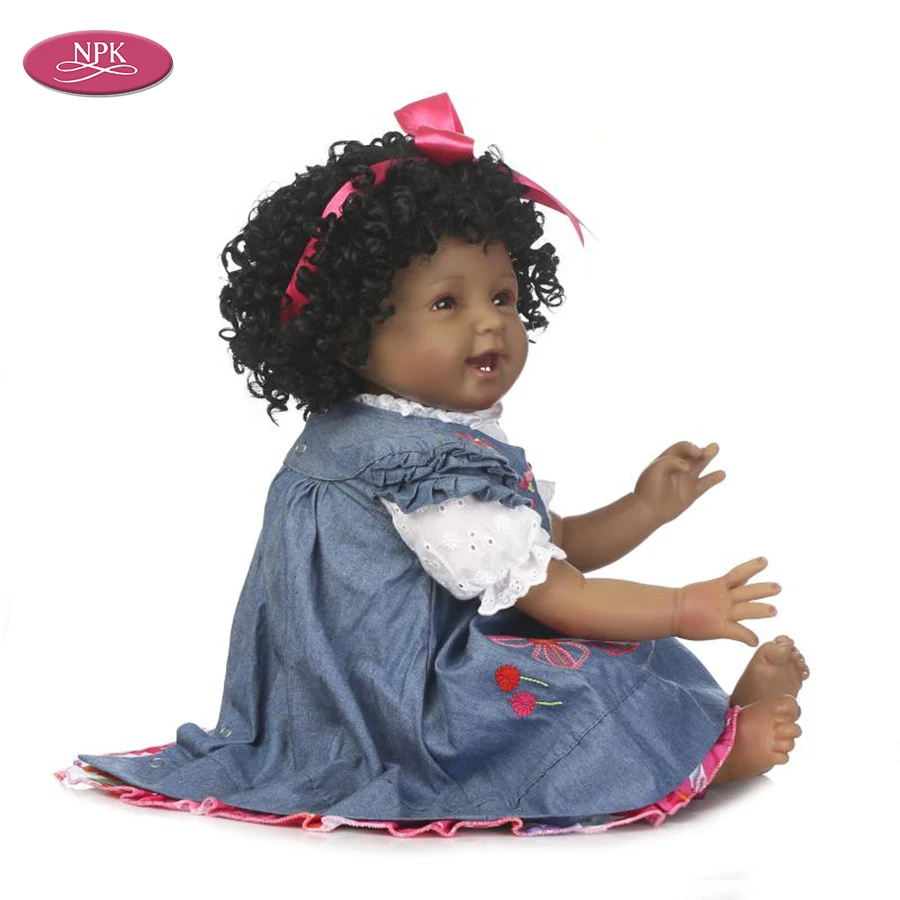 reborn black girl  lifelike baby doll toys reaslistic bebe bonecas menina (7)