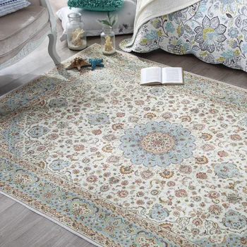 

Romantic style cotton blending durable wedding carpet,gorgeous Persian living room rug,big size coffee table floor mat