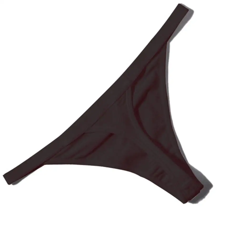 Новые Сексуальные женские хлопковые стринги с низкой талией, сексуальные трусики, Дамское бесшовное нижнее белье, черный, красный, белый цвет - Цвет: Black 1 pcs