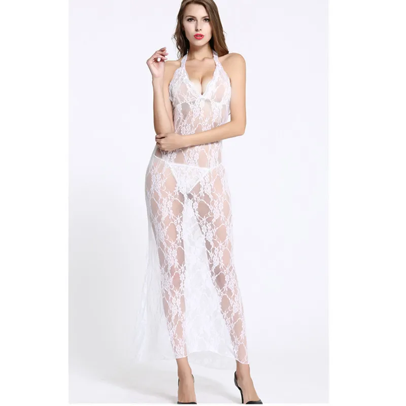

Exotic Dresses Sexy lingerie pajamas female peignoir nightdress nightgown clubwear robe sexy club erotique transparent dress