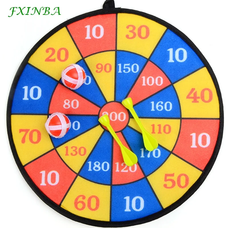 

FXINBA 1Pc 28/36cm Darts Board Set Sport Double Target Dartboard Cave Game Room Soft Paper Dart Plate Game For Children Adult