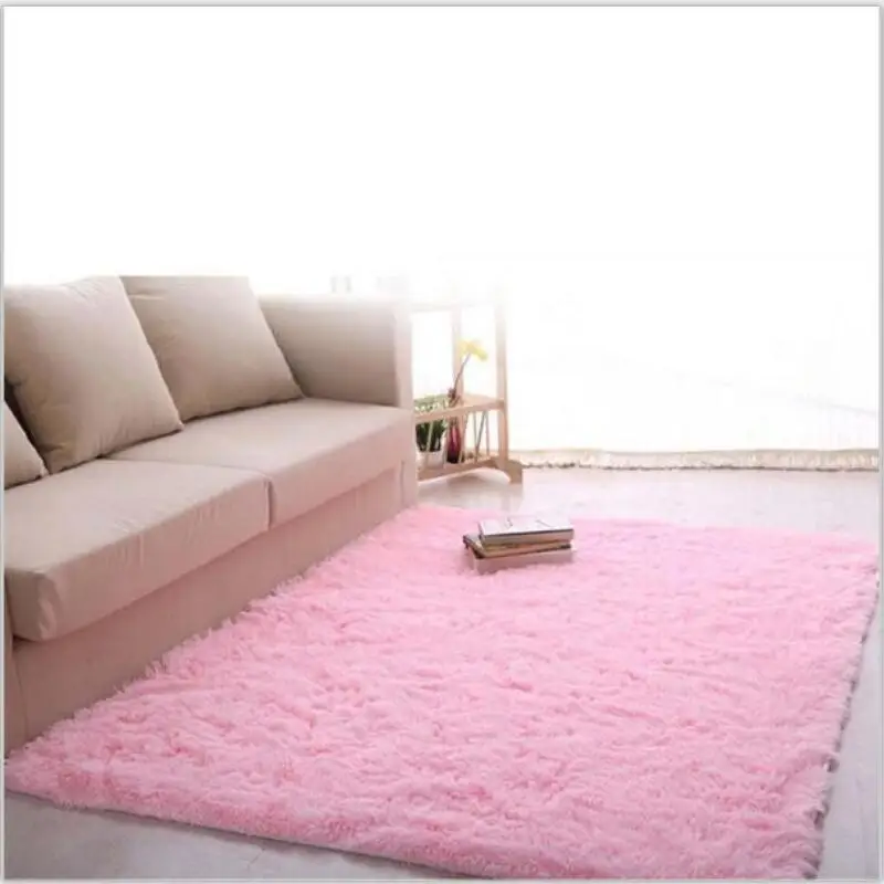 

Faux Fur Area Rug Anti-skid Shaggy Carpets Sofa Bedroom Living Room Tea table Soft Water Absorption Mat Yoga Mats Home Decor