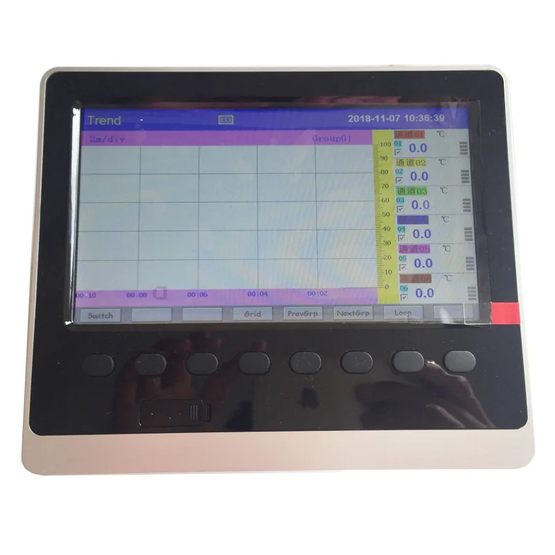 

English Menu 2 Channel Paperless Recorder 4-20mA Input 220VAC