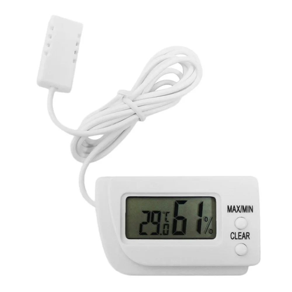 

Mini LCD Digital Egg Incubator Thermometer Hygrometer Remote Meter Remote Measurement of Humidity Temperature Flip out Stand