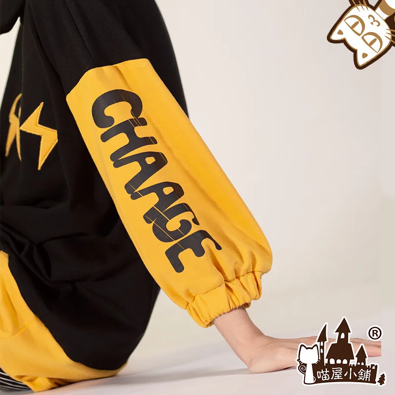 MY HERO Academy Denki Kaminari, костюм для косплея, униформа на Хэллоуин, рубашка+ штаны+ S-XL на шею