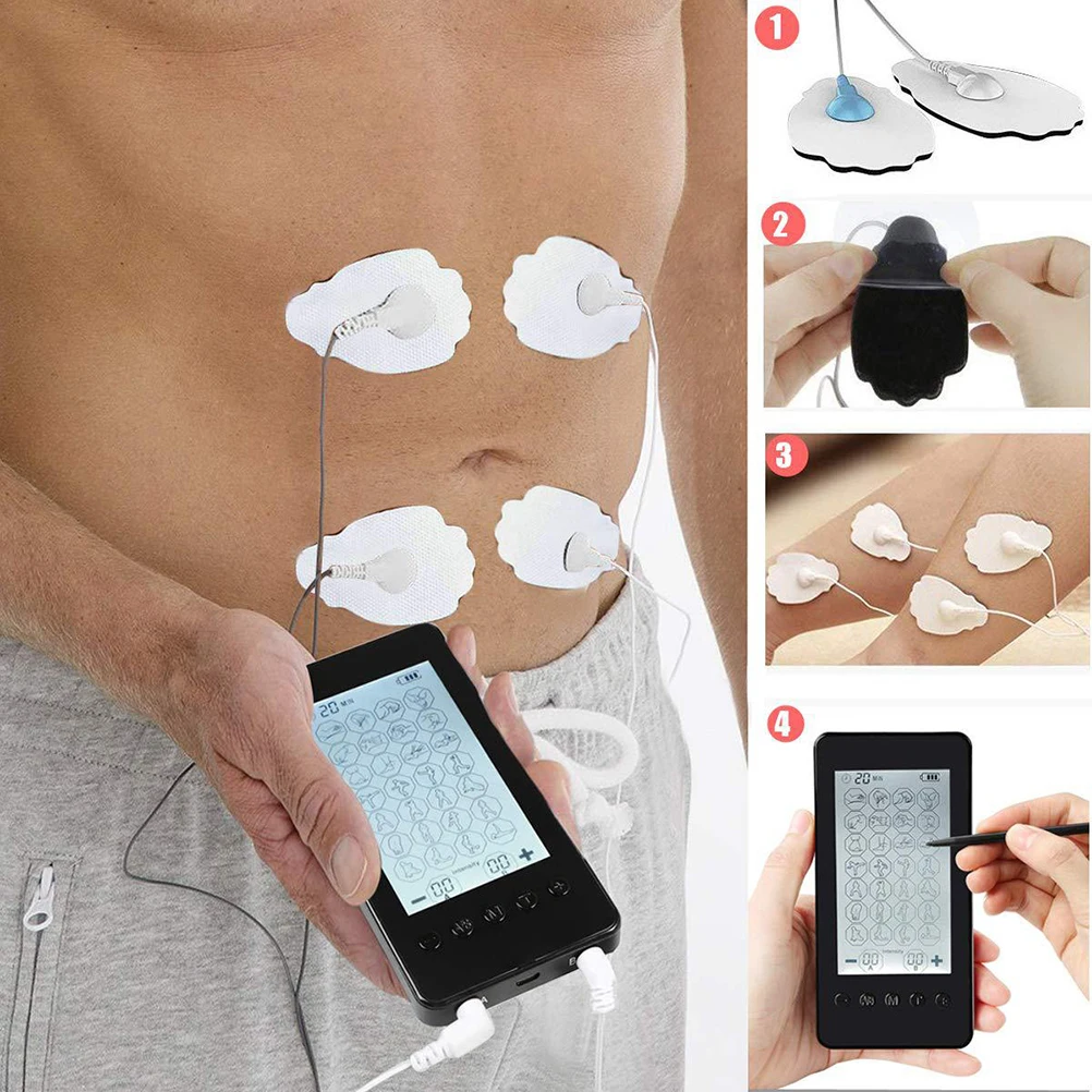 

1 Set Massager Digital Low Frequency Touch Screen 28 Modes Massager for Head Back Feet US Plug