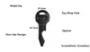1PC Pocket Mini Skull Screwdriver Opener Portable Keychain Tool Pendant Key Chain Kit Outdoor EDC Multitool ► Photo 2/6