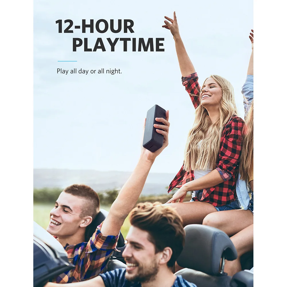 Anker Soundcore Motion B Portable Bluetooth Speaker with 12W Louder Stereo Sound IPX7 Waterproof 12+ Hr Longer-Lasting Playtime image 4
