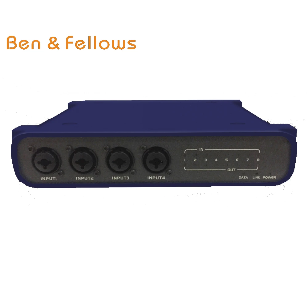

521015 8 in 8 out pro Dante transmitter/converter with built-in DSP for stage, home theater etc