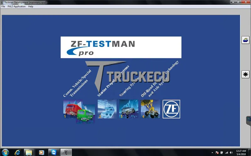 

For ZF Testman Pro Development tool for ZF transmission DPA05 diagnosis kit ( software only )
