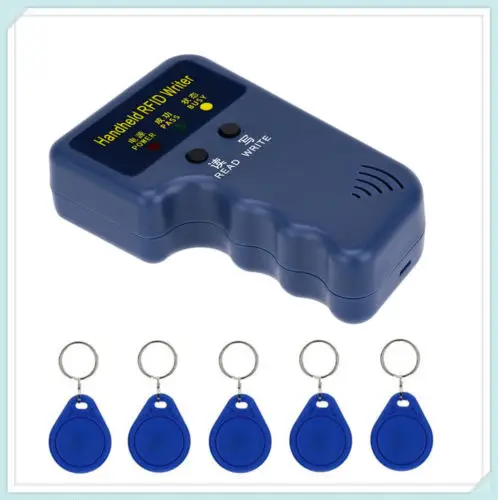125 кГц EM4100/4102 RFID/ID копиры писатель считыватель штрих-кода с 5 шт. метки с перезаписью