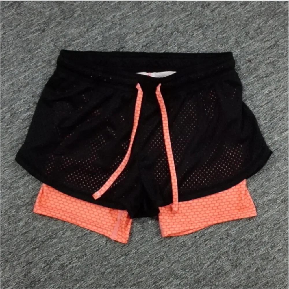 Mainland 2016 Summer Women Mesh Sport Short Pants Two Layer Fitness Running Short Sport Short Pants Cool Yoga Wear Clothing (5)