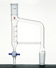 

D452424 Distillation receiver, Dean stark, capacity:20ml, Joints:24/40, Stopcock:2mm PTFE, Approx Height* Width:300*105mm