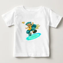 Мода игры Wakfu Футболка с принтом дети короткий рукав с круглым вырезом для мальчиков футболка веселая девушка Летние футболки дети мультфильм футболка NN