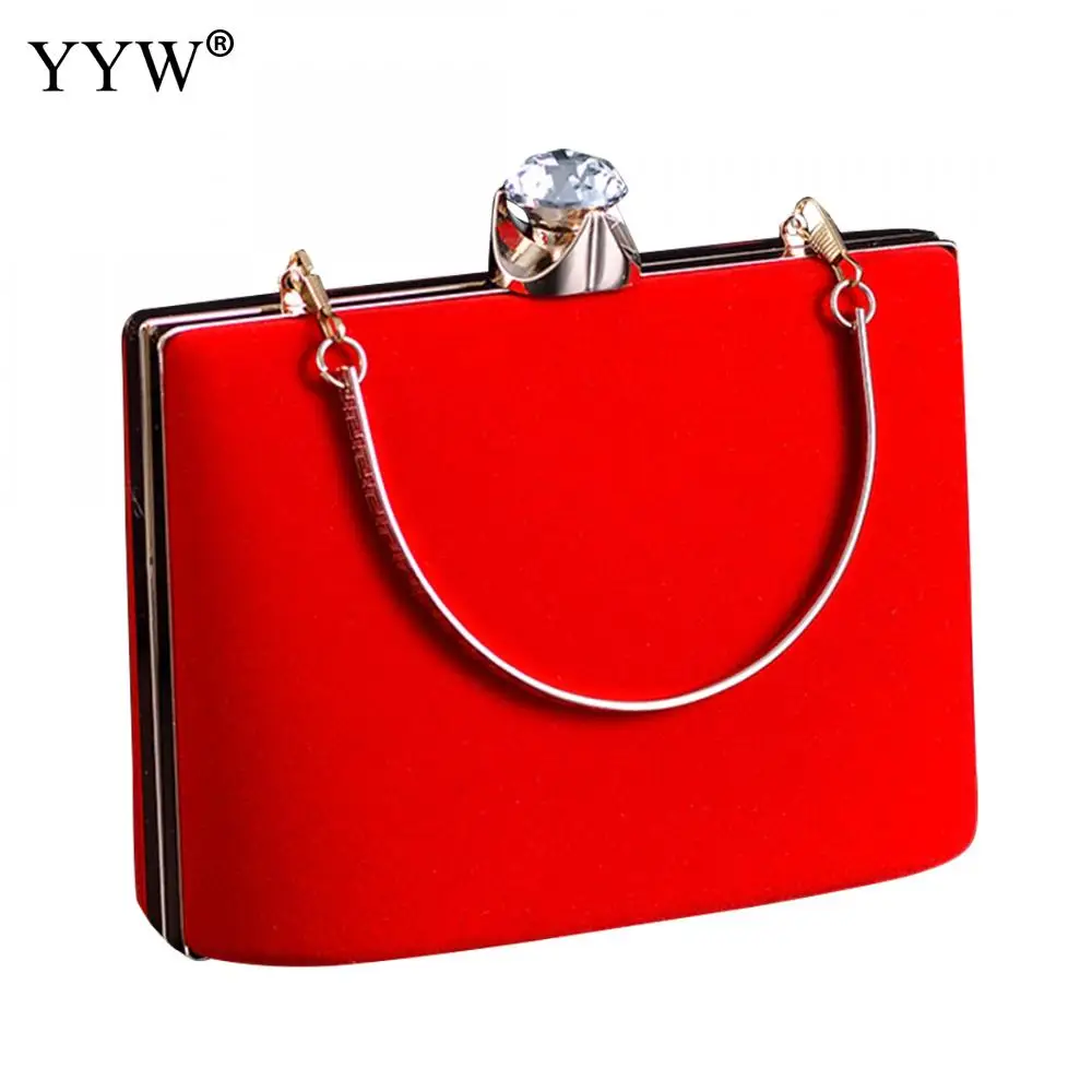 Женская вечерняя сумочка со стразами красного цвета, сумка для женщин и девушек, свадебные сумочки-клатчи, вечерние сумки на плечо с цепочкой