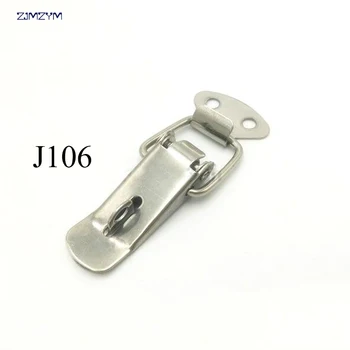 

Hot selling J106 Cabinet Boxes Spring Loaded Latch Catch Toggle Locks Hasps Iron Hasps For Sliding Door Window Cabinet