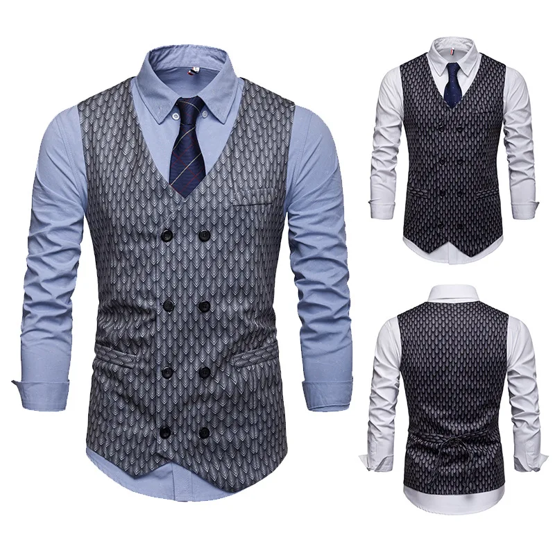 

Suit Jacket Business Vest Waistcoat Men