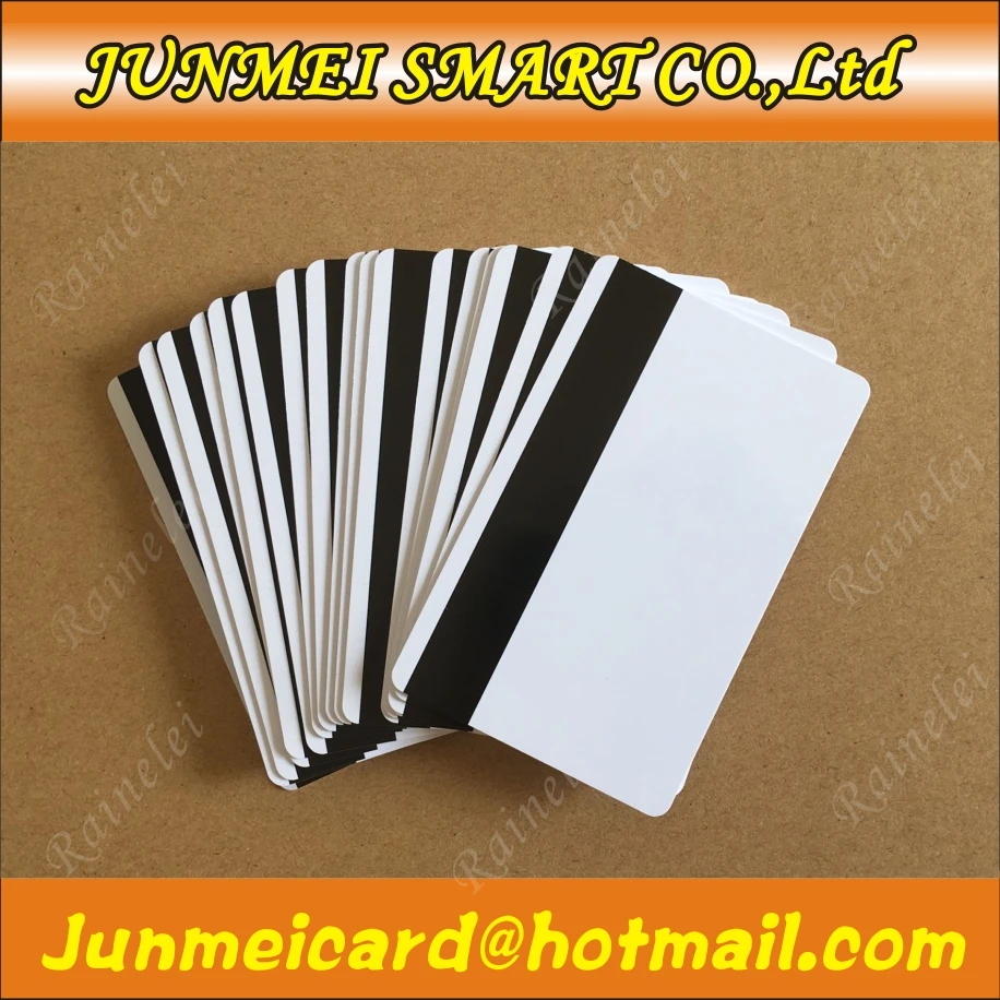 shoppinig 100x пустая CR80 ID iso, ПВХ Кредитная карта LoCo/HiCO 1-3 магнитная полоса из ПВХ карты