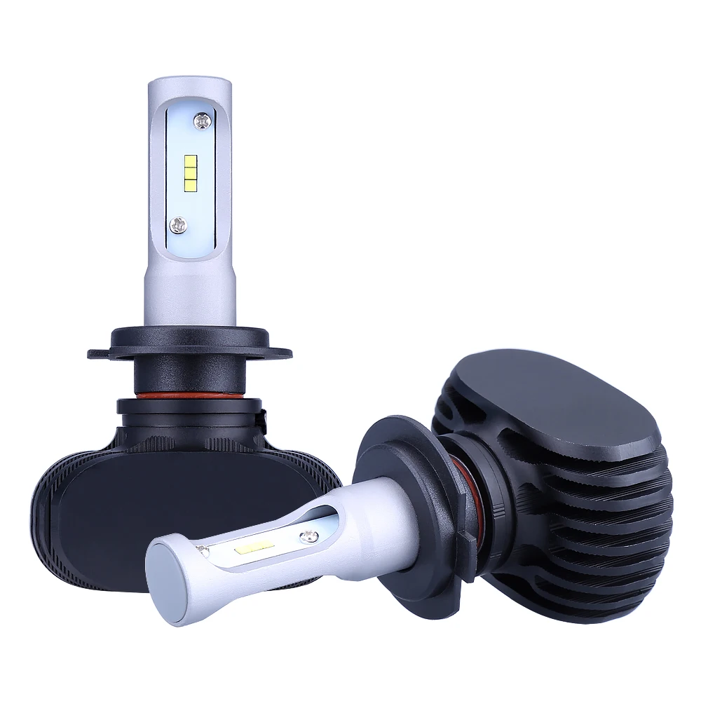 Buy H7 LED H4 H1 H3 H8 H9 H11 9006 9005 Auto Car Headlight Bulb CSP Chip 80W