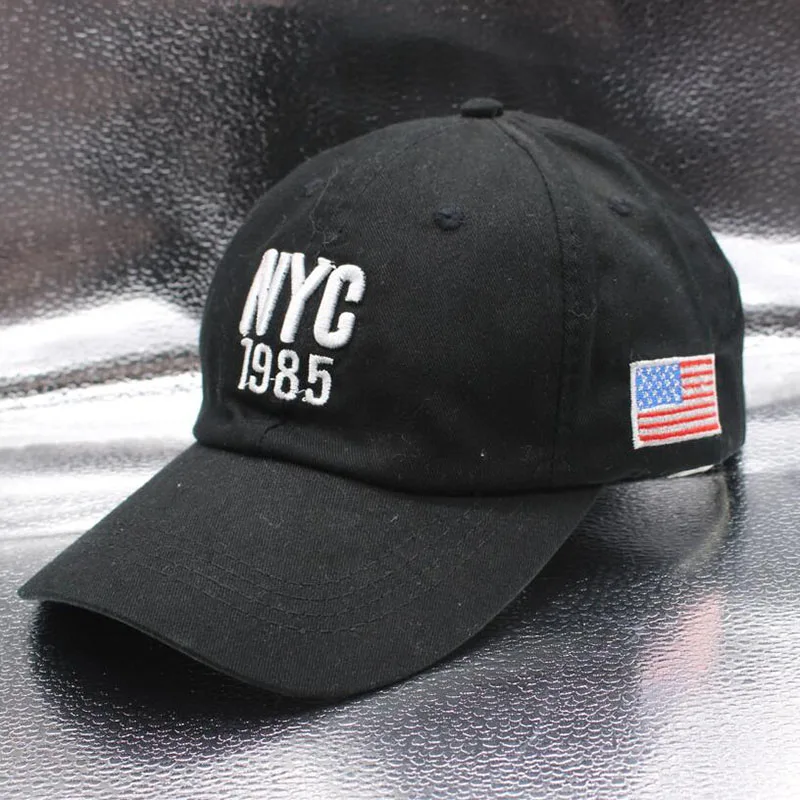 SUOGRY 2018 Высококачественная хлопковая бейсболка NYC 1985 кепки для гольфа мужские и