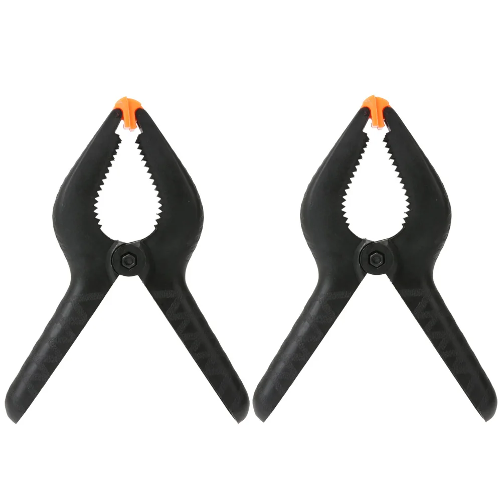 2Pcs 9 Inch Heavy Duty Plastic Nylon Spring Clamps Clip Tips Set For Photography plate