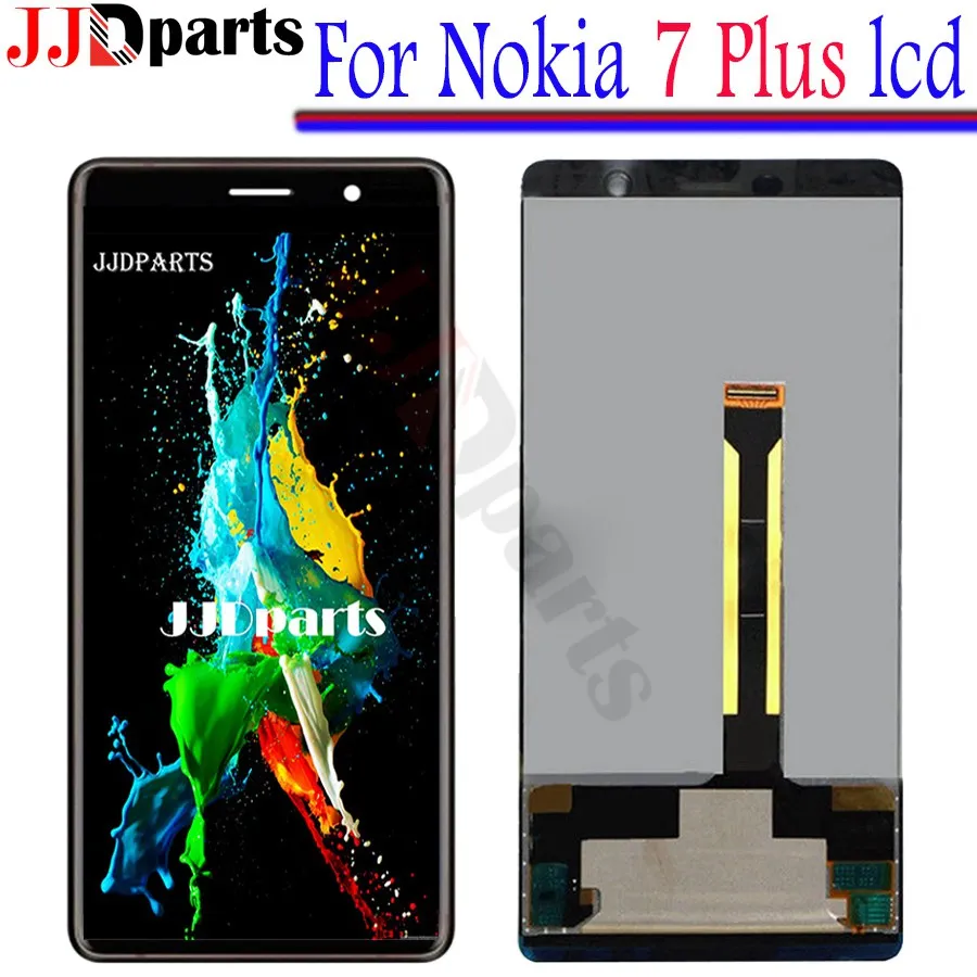 

6.0" ORIGINAL Display For Nokia 7 Plus LCD Display Touch Screen Digitizer TA-1062 LCD For Nokia 7 Plus E7 Plus LCD Replacment