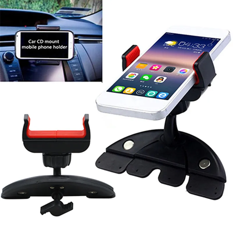 Universal Cd Slot Car Mount Stand For Iphone Samsung Smart Gps For Any Mobile Phone Stand Holder - Holders & Stands - AliExpress