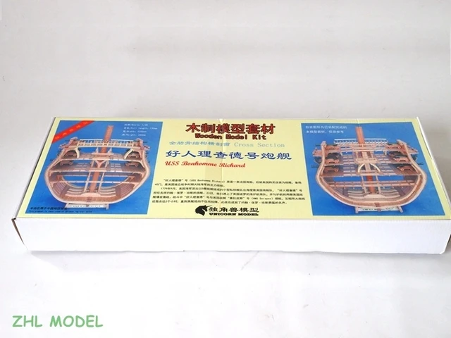 USS Bonhomme Richard Full rib Cross Section cherry Scale 1