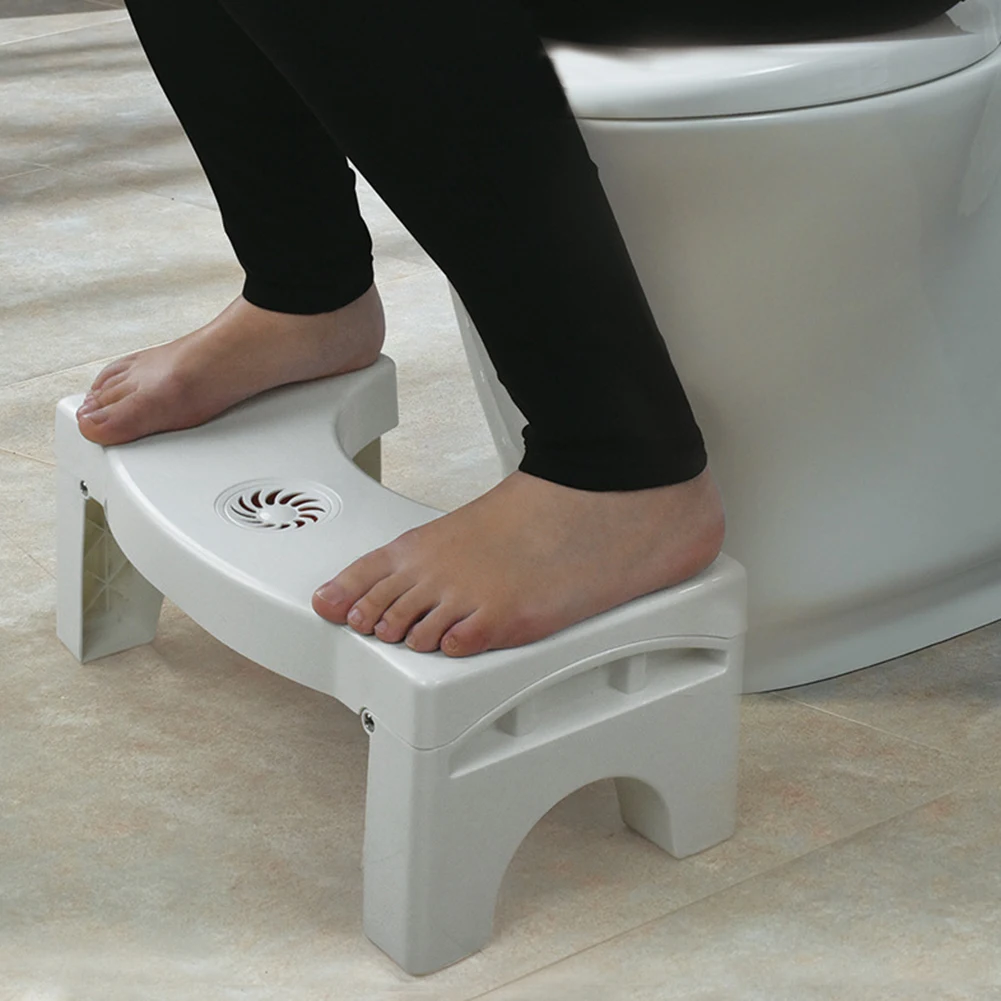 

Bathroom Anti Constipation For Kids Foldable Plastic Footstool Squatting Stool Toilet