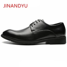 Pointed Toe Shoes For Men Dress Leather Shoes Black Men's Wedding Shoe Fashion Casual Lace Up Business Male Formal Oxford Shoes цена Pointed Toe Shoes For Men Dress Leather Shoes Black Men's Wedding Shoe Fashion Casual Lace Up Business Male Formal Oxford Shoes цены онлайн