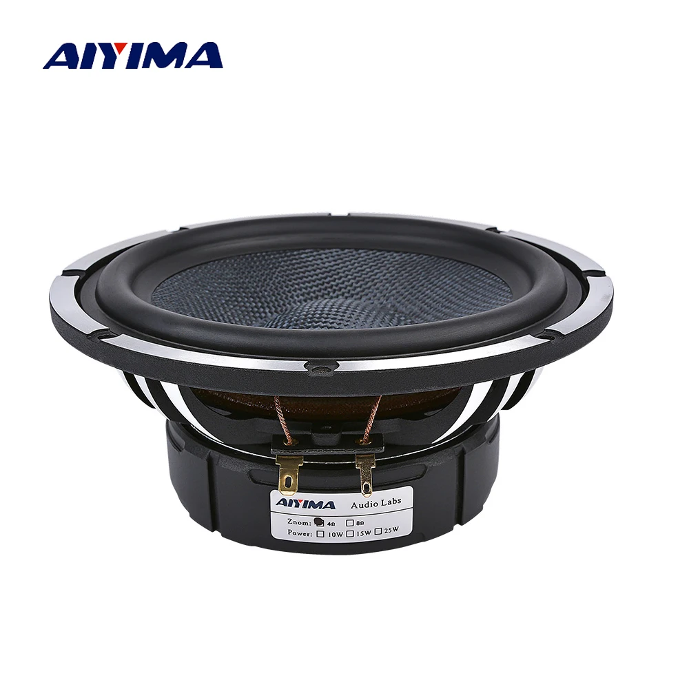 

AIYIMA 6.5 Inch Car Horn Audio Midrange Bass Speakers 4 8 Ohm 80 W Woofer Home Theater Aluminum Basin Frame Loudspeaker